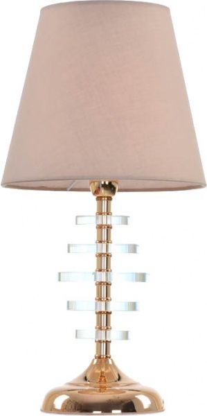 Настольная лампа декоративная Victoria Lighting Dominica/TL1 1x40 Вт E14 золото 