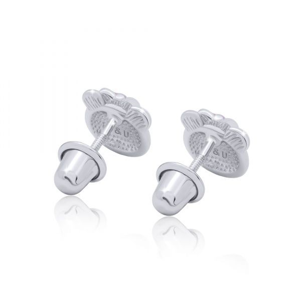 Сережки-пусети UMa&UMi Мiмiшка рожевий