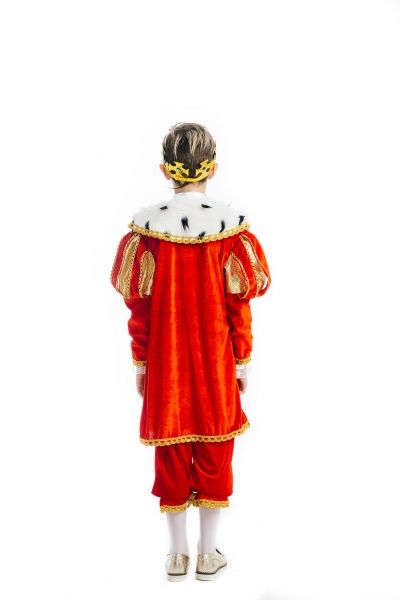 Костюм карнавальный КАРНАВАЛІЯ Король р.110 красный с белым 