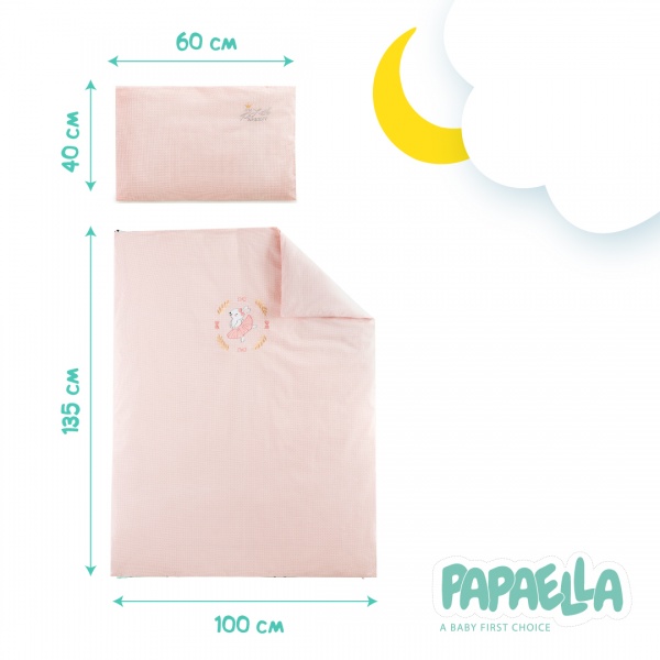 Комплект для детской кроватки IDEIA Ранфорс Горошек пудровый 4820227284825