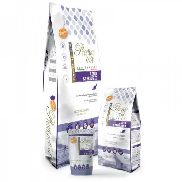 Корм сухой для стерилизованных котов Prestige с рыбой 1,5 кг
