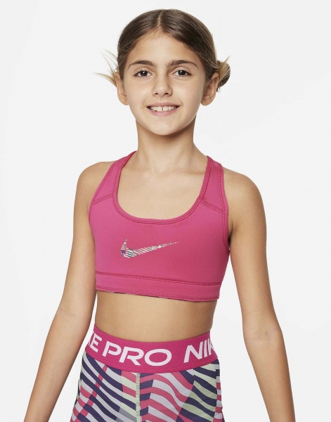 Бра Nike G NK SWSH REV BRA SPORT AOP FD2280-615 р.XL чорний