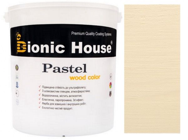 Краска Bionic House укрывная Pastel Wood Color Р203 капучино шелковистый глянец 2,5 л