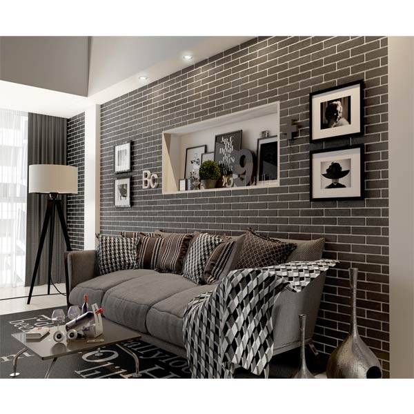Плитка Golden Tile BrickStyle The Strand black 08С020 250х60 мм