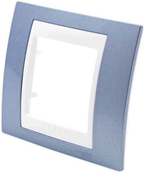 Рамка Schneider Electric Unica Plus голубой MGU6.002.854