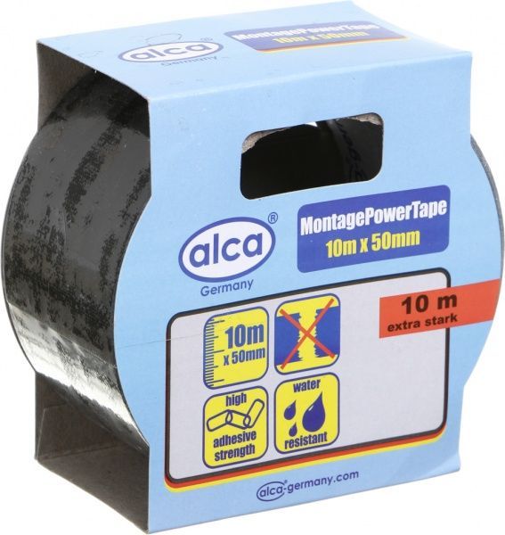 Клейка стрічка Alca для автомобіля 50x50 мм 0,5 м чорний