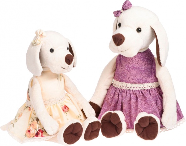 Мягкая игрушка Soft toy собачка 31 см разноцветный