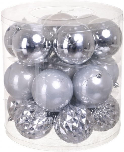 Набор елочных шаров в ассортименте (EPI-No.17-49) d 100 мм 21 шт./уп.