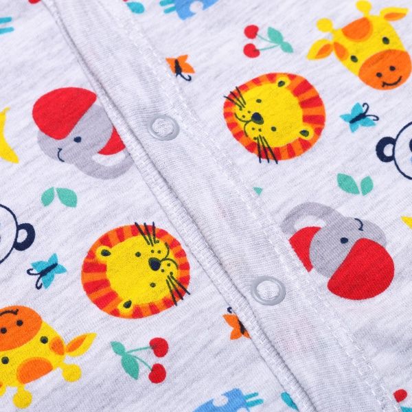 Комбинезон детский унисекс Minikin р.62 серый меланж 21300262 