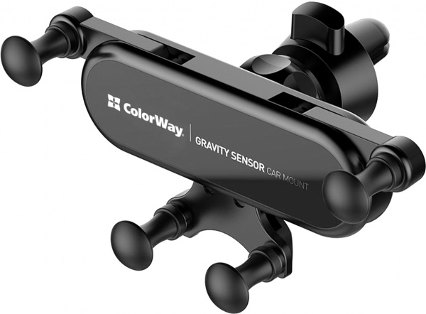 Автодержатель для телефона Gravity car mount ColorWay (CW-CHG11-BK) черный