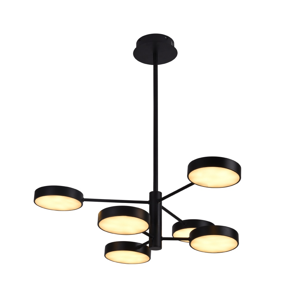 Люстра Miorro LED Fiori 6x11,6 Вт LED-модуль чорний 51-313-002