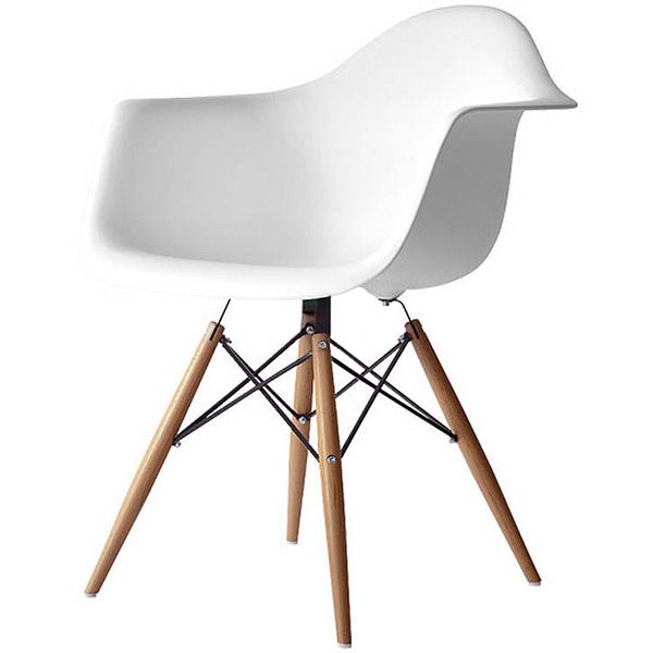 Стул с подлокотниками Fenglian Style white 630x630x800 мм