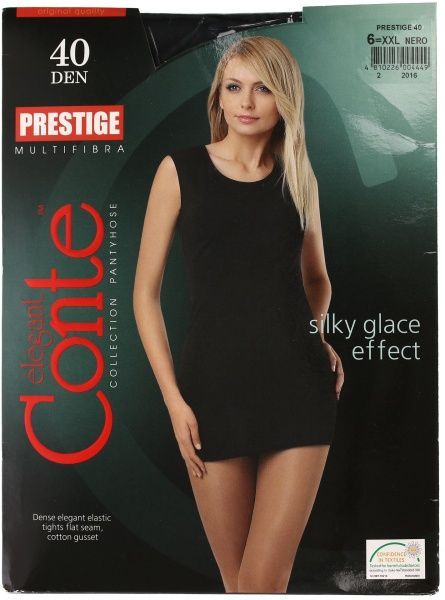 Колготки женские Conte PRESTIGE 40 den nero р. 6 черный 