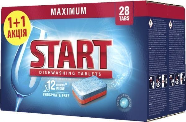 Таблетки для ПММ START Maximum 56 шт.