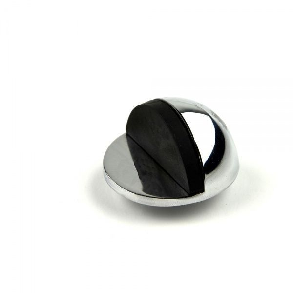 Отбойник дверной самоклеющийся серебряный