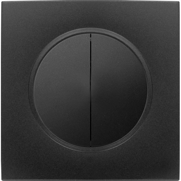 Выключатель двойной HausMark Bela черный