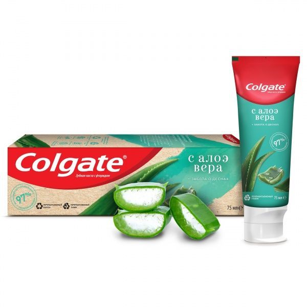 Зубна паста Colgate Naturals Турбота про ясна з алое вера 75 мл