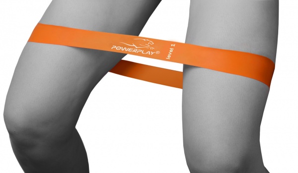 Резинка для фітнесу PowerPlay 4140 Level 1 600x60x0,6 мм 5 кг помаранчева