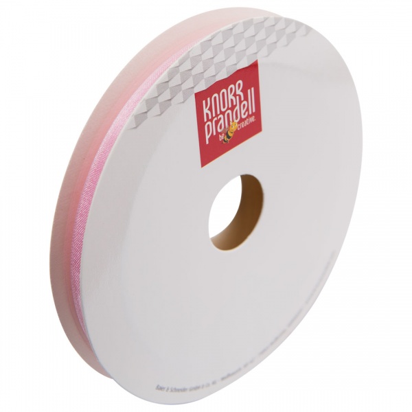 Лента декоративная Knorr Prandell органза 0,6 см 10 м розовый 
