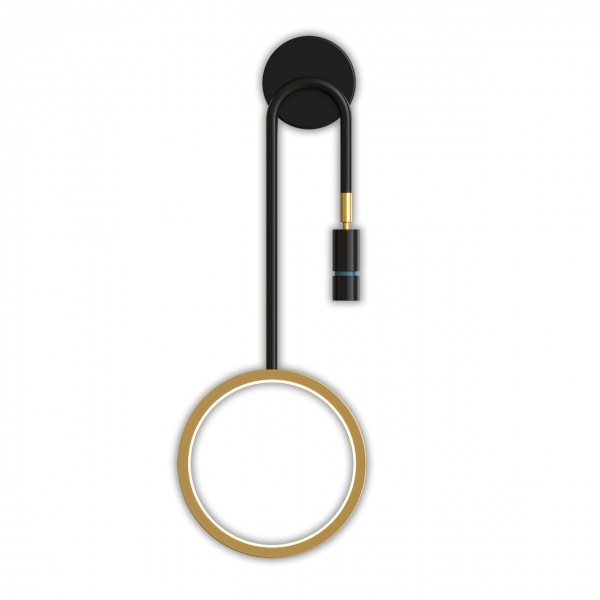 Підвіс Hopfen 15 Вт чорний/золото ON TOUCH-BKG 