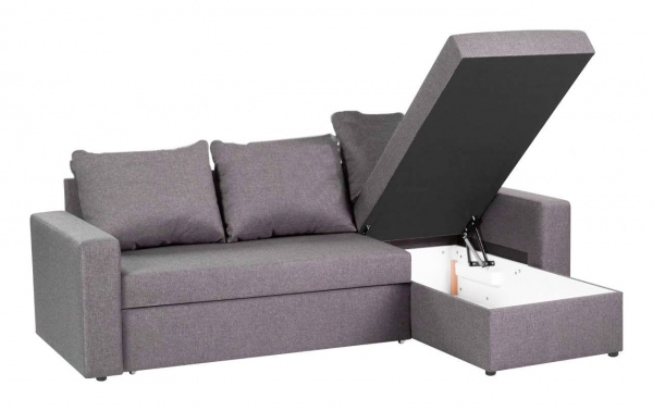 Диван кутовий Меблі Прогрес Голлівуд сірий 2300x1510x860 мм