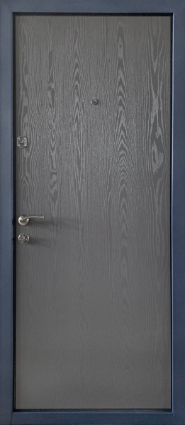 Двері вхідні Міністерство дверей КУ-Бергамо антрацит 2050х860 мм ліві