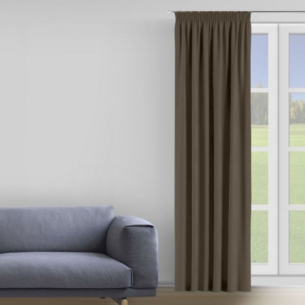 Штора Moda 200х285 см коричневий Decora