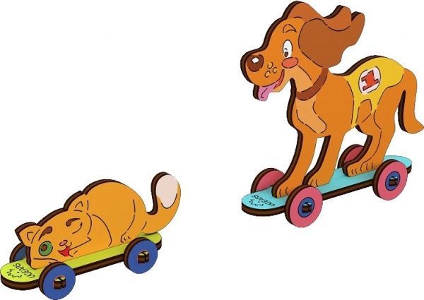 Книга «Розмальовка TM Ugears Котик і песик»