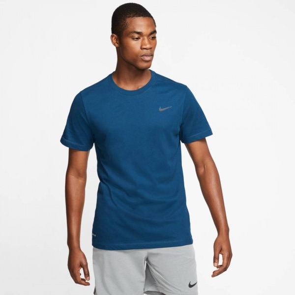 Футболка Nike M NK DRY TEE DFC CREW SOLID AR6029-432 S синій