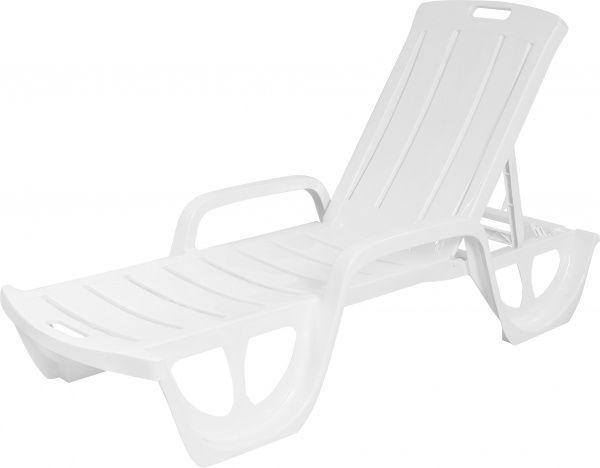 Шезлонг Curver Florida белый 61x190 см 