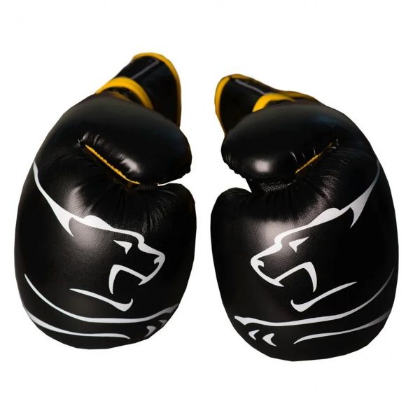 Боксерські рукавиці PowerPlay р. 12 12oz 3018 чорний із жовтим
