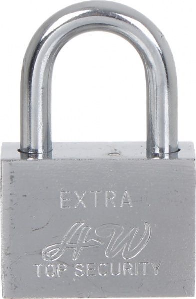 Замок навісний 40 мм хром відкритий (амбарний)