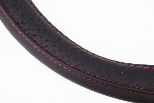 Чехол на руль Vitol VLU-1809013 BK L черный с красным