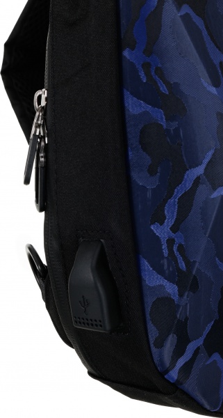 Сумка через плече Панцир синій камуфляж