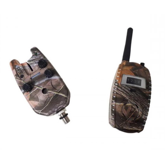 Сигналізатор клювання Sam's Fish Набір в кейсі (з пейджером) Camo 4+1 SF23997
