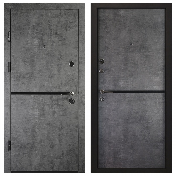 Двері вхідні Міністерство дверей КС-209+ мармур 2050х860 мм ліві