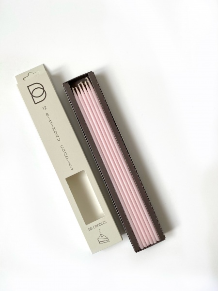 Свічки для торта BB CANDLES сherry blossom 25 см 12 шт.