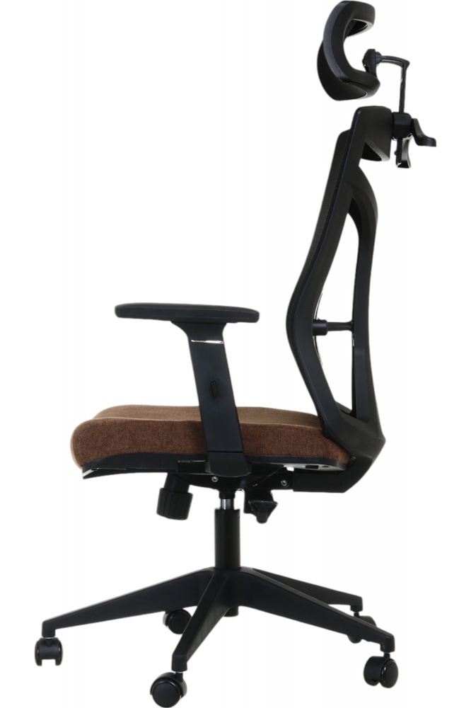 Крісло офісне Центр Меблів Тонго 64,5х70х124 см бежевий/чорний