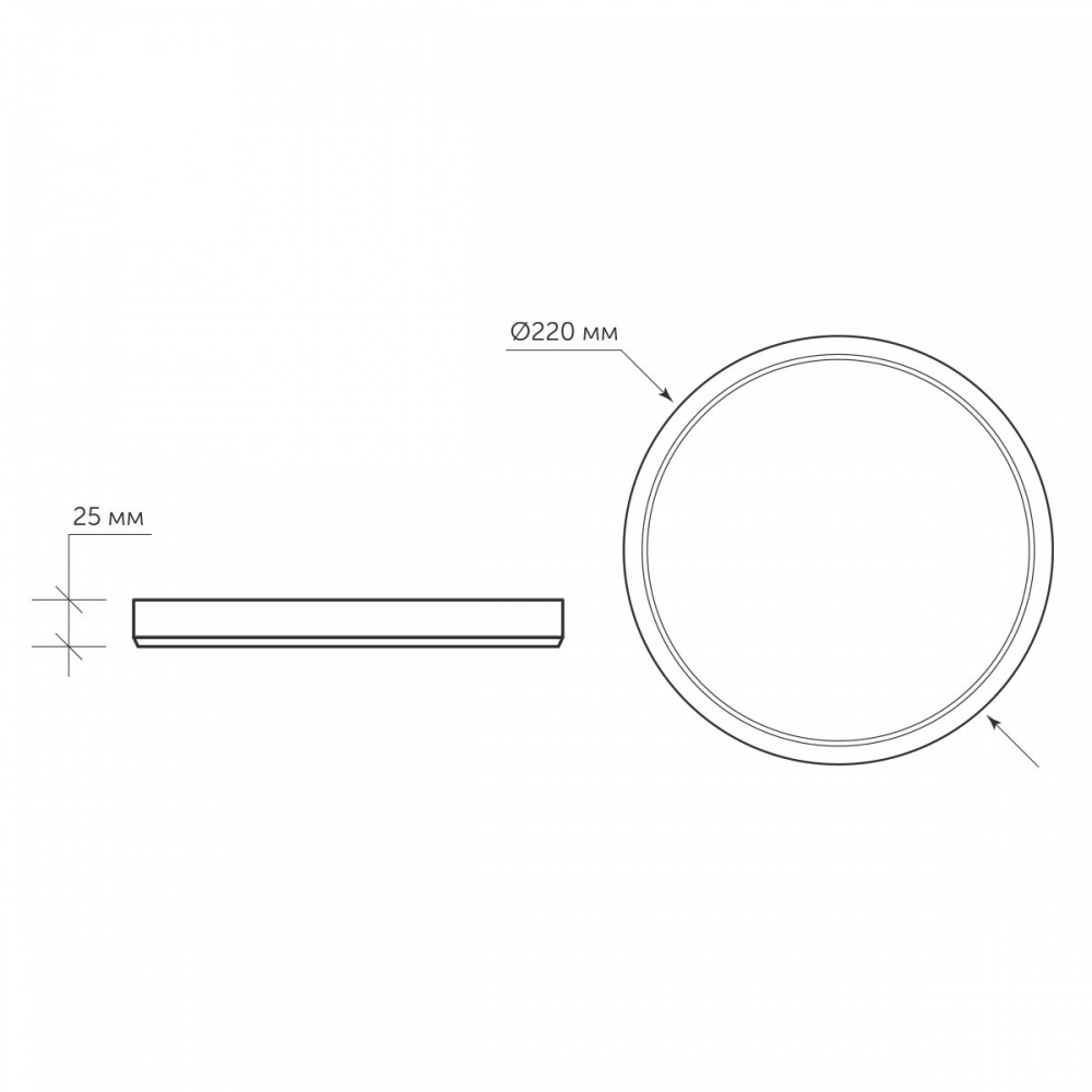 Світильник світлодіодний LIGHT SET 4500 SYNEVIR R 220 IP44