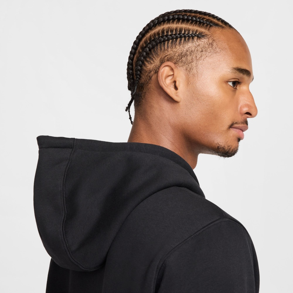 Джемпер Nike M NK CLUB BB FZ HOODIE FN3861-010 р.M черный