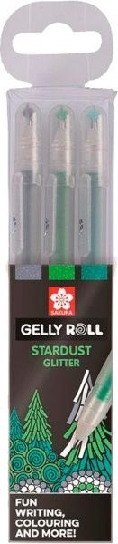 Набор ручек гелевых Sakura STARDUST FOREST 3 цвета POXPGBSTA3B 