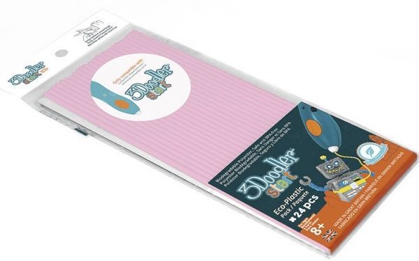 Набір стержнів для 3D-ручки 3Doodler Start 24 шт. пастельно-рожеві