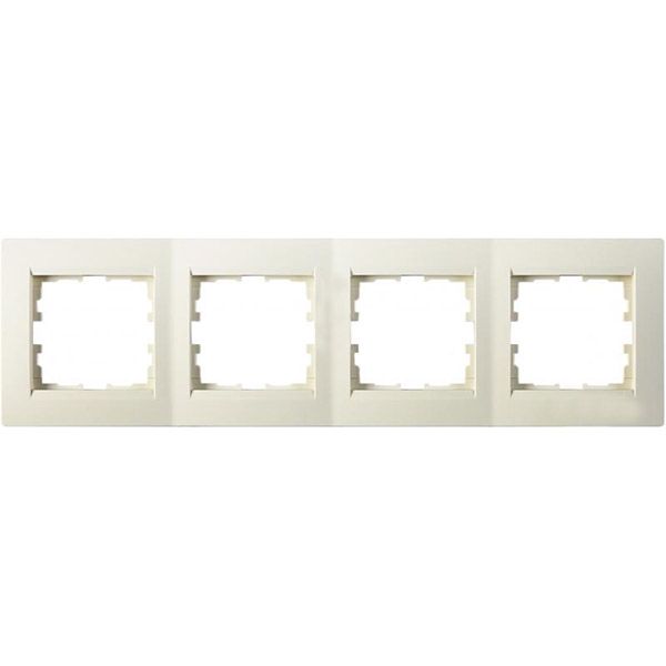 Рамка четырехместная UP! (Underprice) One горизонтальная крем 706-0300-149