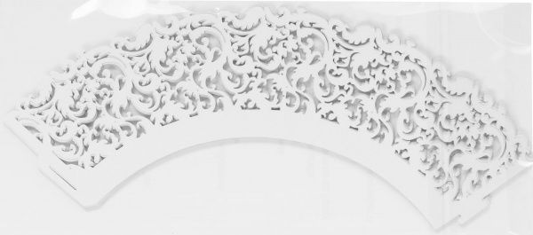 Серветки кондитерські для кексів Ажур 21х9 см 12 шт.