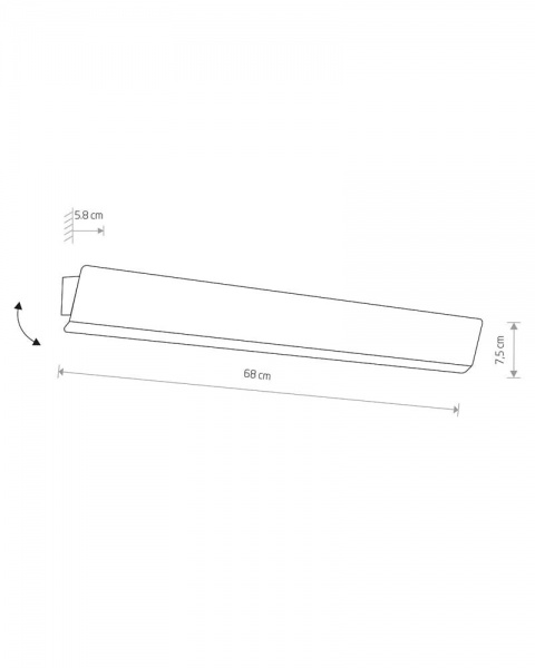 Бра Nowodvorski Wing Led 1x11 Вт белый 7543 