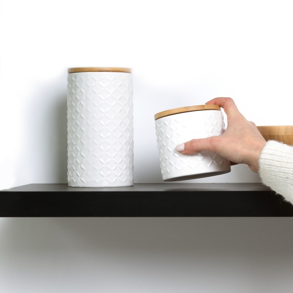 Ємність для зберігання 450 мл KP-18 S White/Wood MVM