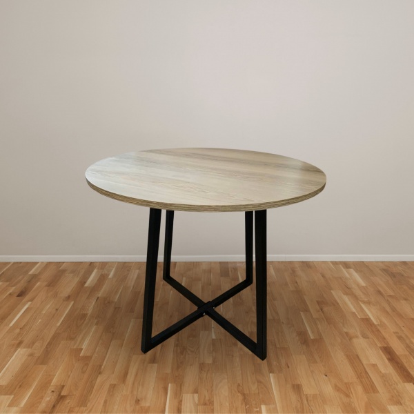 Стол круглый на металлической основе Stern Аспен 750х800 мм 