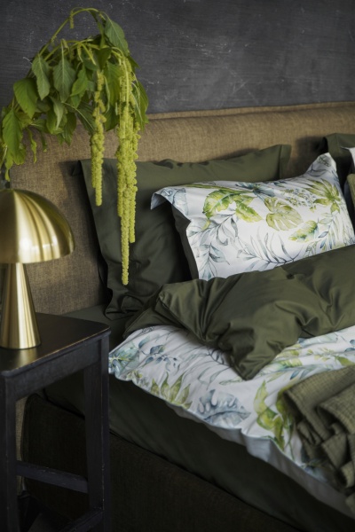 Комплект постельного белья Flora 2.0 белый с рисунком Decoflux 