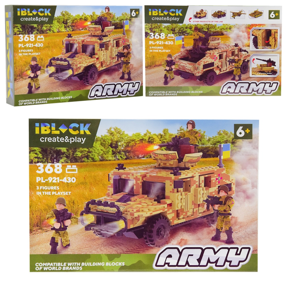 Конструктор Shantou Армія IBLOCK 4 види в ассортименті PL-921-430