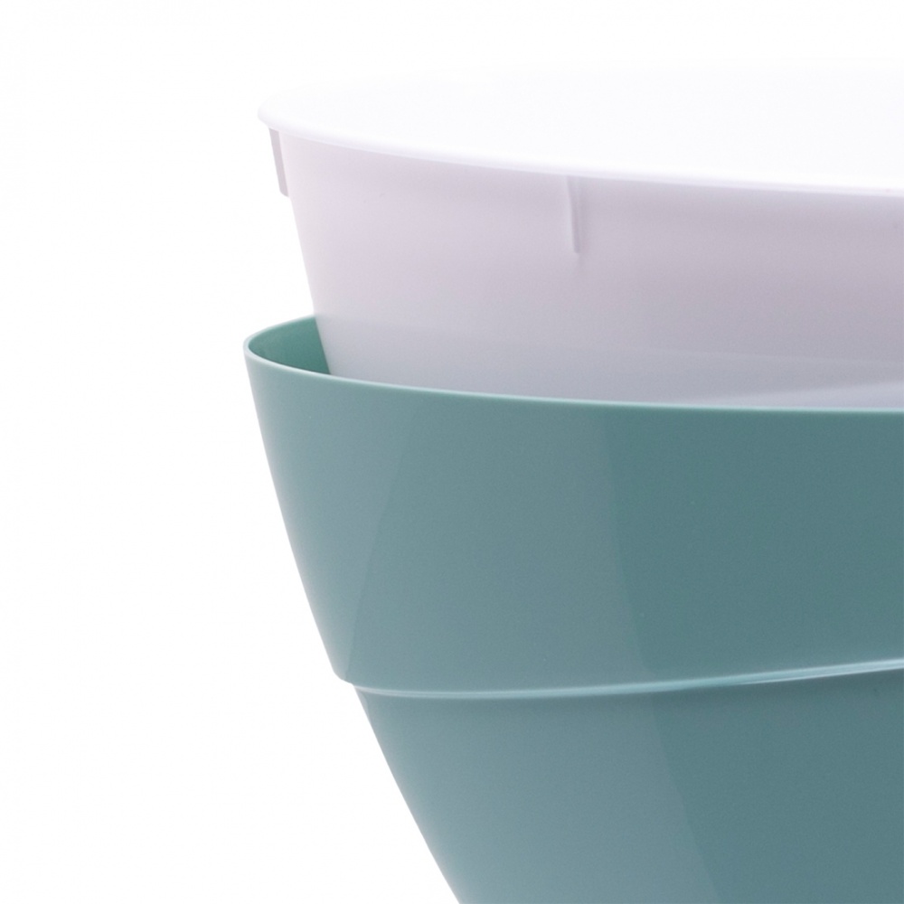 Вазон пластик Calipso овальний прозорий 2 л Santino (2013330)